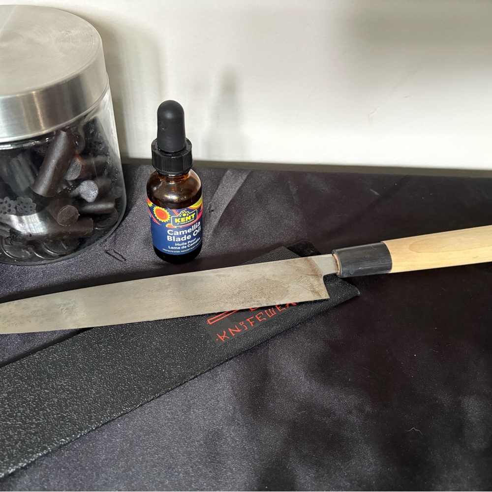 Sakai Takayuki Blue Steel #2 Yanagiba 244mm (Knifewear, Bell-on Handle)